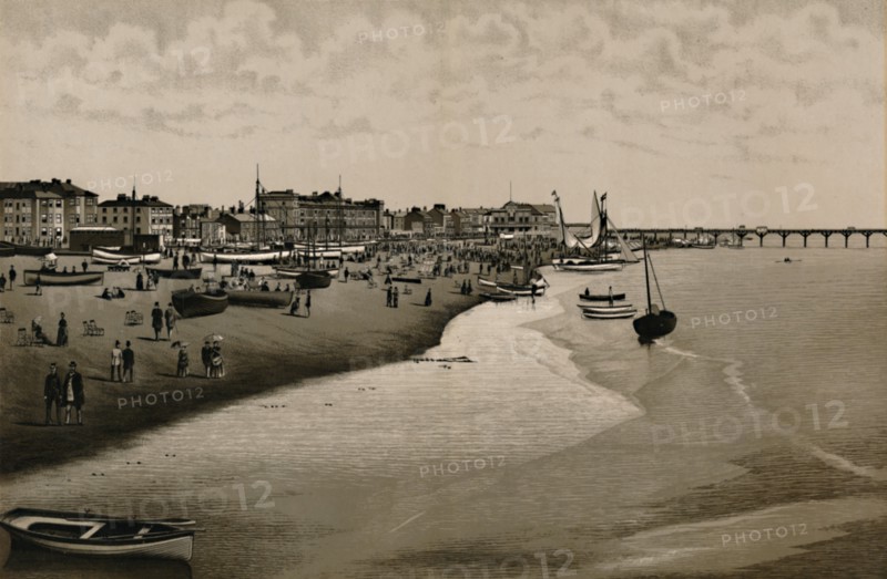 'The Beach, Yarmouth', c1880. Creator: Unknown.