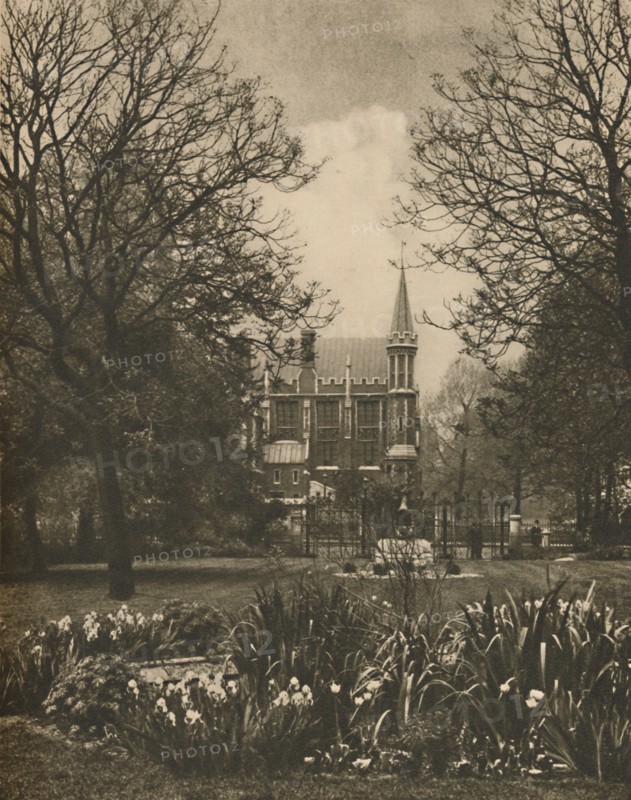 'Red Brick Library of Lincoln's Inn from New Square', c1935. Creator: King.