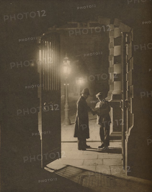 'An incident at "The Yard" in the small hours', c1935. Creator: Unknown.