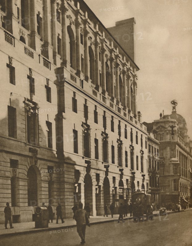 'Buildings Representative of New London in Moorgate Street', c1935. Creator: Walter Benington.
