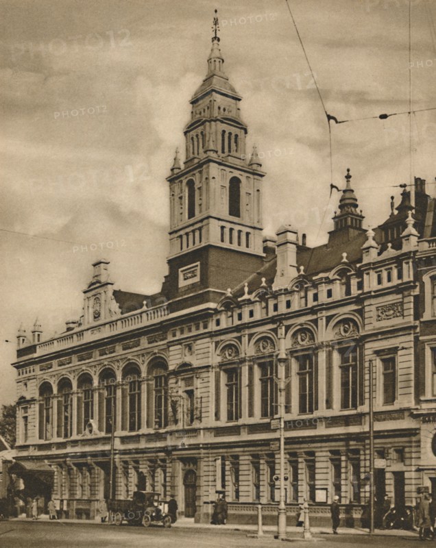 'Hammersmith Town Hall from Hammersmith Broadway', c1935. Creator: Donald McLeish.