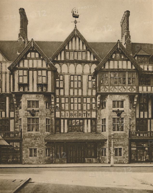 'Part of Liberty's Tudor Building in Great Marlborough Street', c1935. Creator: Joel.