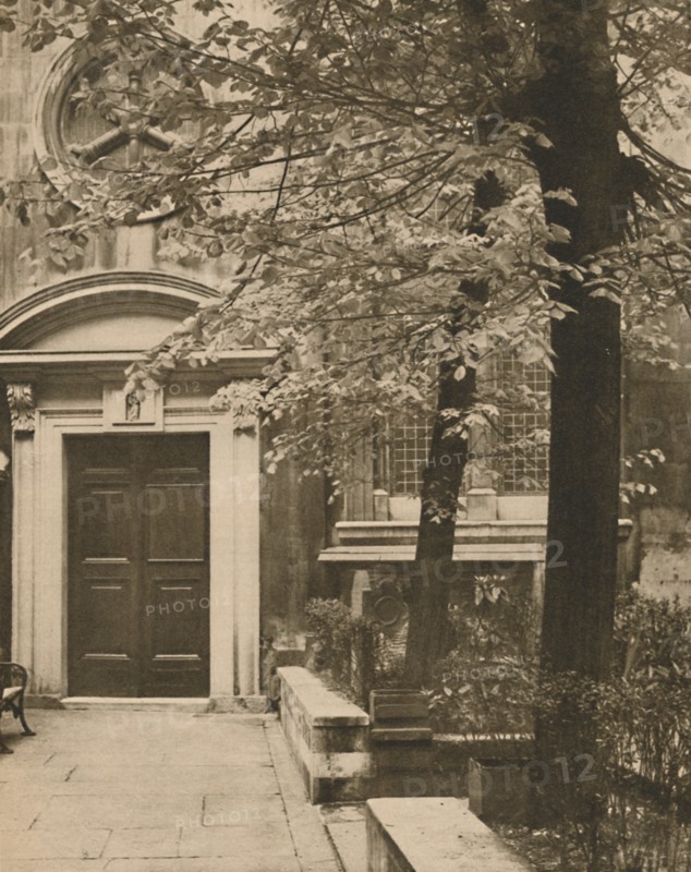 'South Door of the Church of St. Mary Aldermanbury', c1935. Creator: Walter Benington.