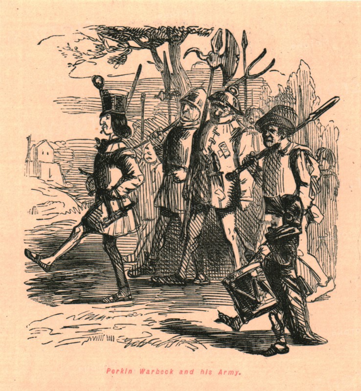 'Perkin Warbeck and his Army', 1897. Creator: John Leech.