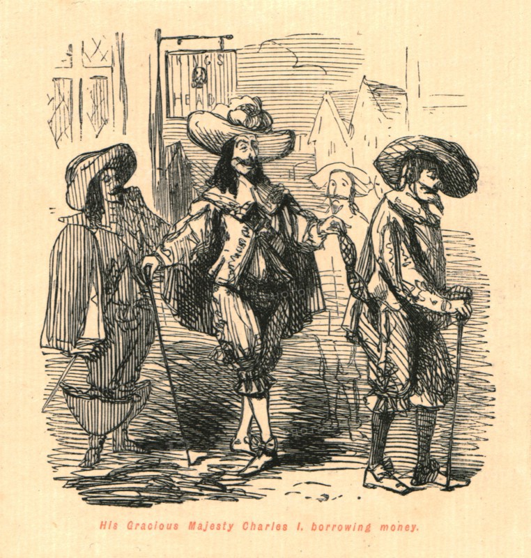 'His Gracious Majesty Charles I, borrowing money', 1897.  Creator: John Leech.