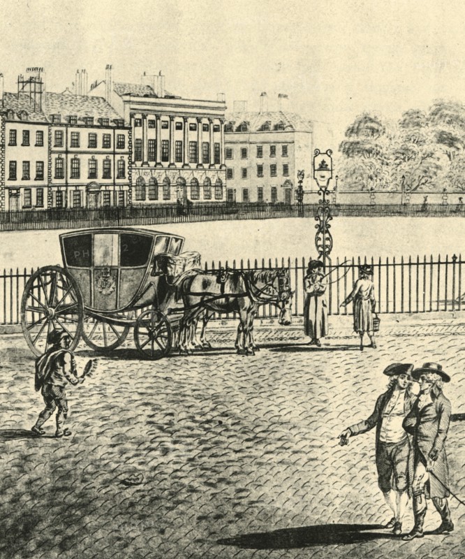 'Hackney-Coach', 1787, (1925). Creator: Unknown.