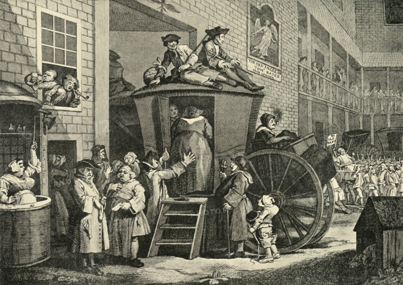 'A Country Inn Yard', 1747, (1925). Creator: William Hogarth.