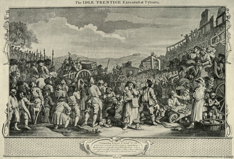 'On The Road To Tyburn', 1747, (1925). Creator: William Hogarth.