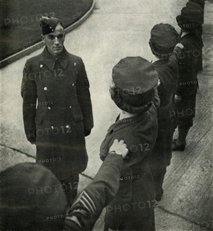 'R.A.F. Sergeant Drills Airwomen', c1943. Creator: Cecil Beaton.