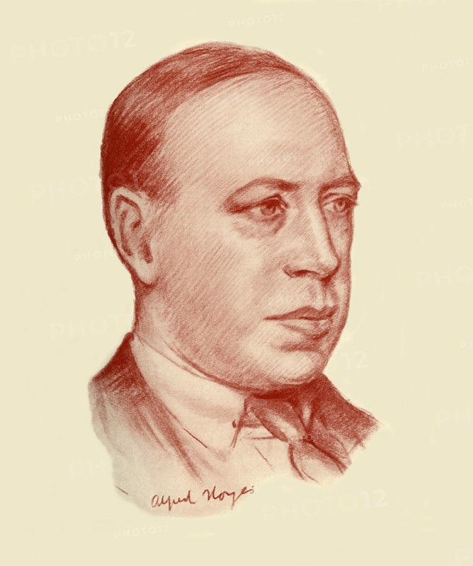 'Alfred Noyes', 1928. Creator: Frank E Slater.