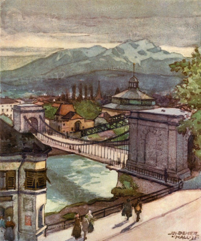 'Kettenbrucke', (Chain bridge), c1929. Creator: Unknown.