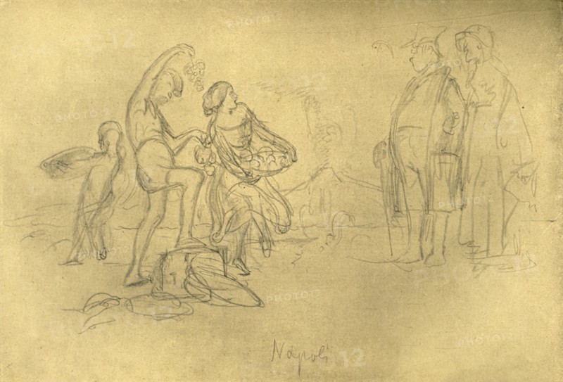 'Fremde in Italien', mid-late 19th century, (c1924).  Creator: Carl Spitzweg.