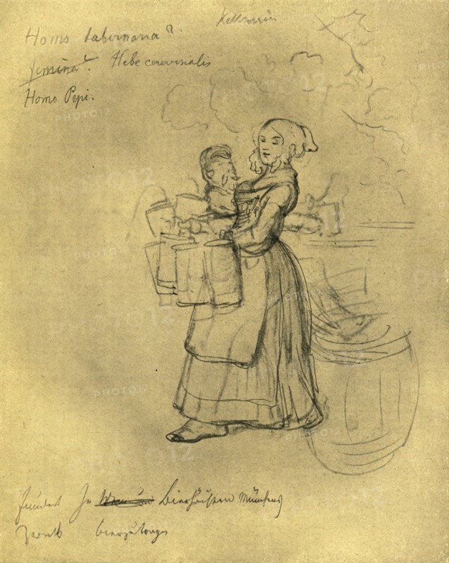 'Die Kellnerin', mid-late 19th century, (c1924).  Creator: Carl Spitzweg.