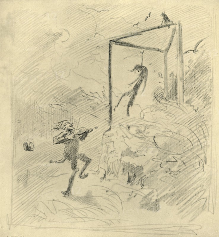 'Galgenmusik', mid-late 19th century, (c1924).  Creator: Carl Spitzweg.