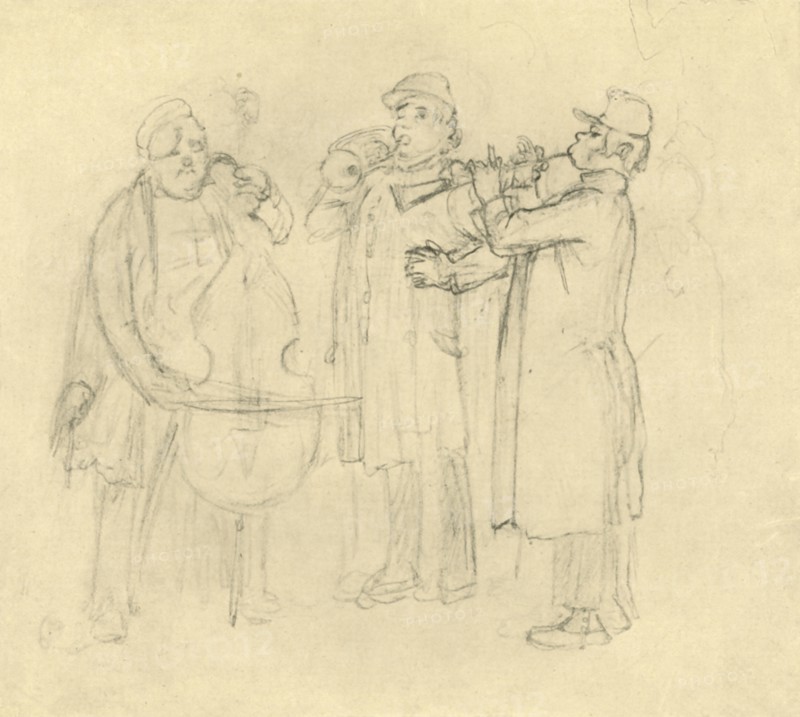 'Bettelmusikanten', mid-late 19th century, (c1924).  Creator: Carl Spitzweg.
