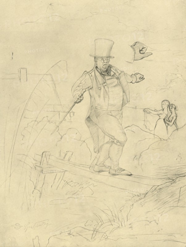 'Schwierige Passage', mid-late 19th century, (c1924).  Creator: Carl Spitzweg.