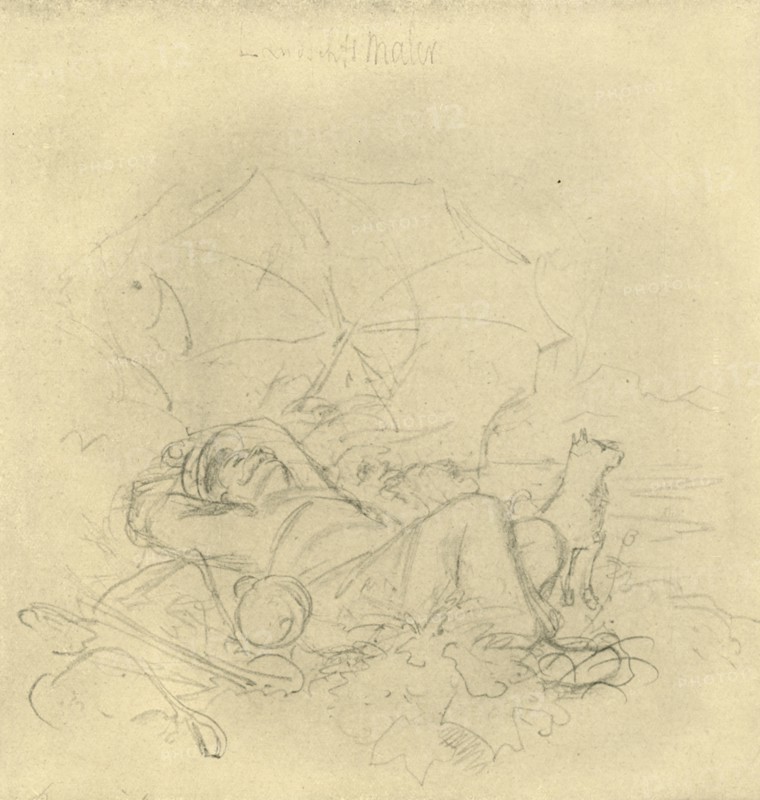 'Der Landschaftsmaler I', mid-late 19th century, (c1924).  Creator: Carl Spitzweg.