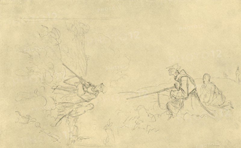'Der Sonntagsjäger', mid-late 19th century, (c1924). Creator: Carl Spitzweg.