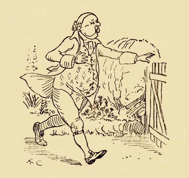 John Gilpin's friend, 1878, (c1918).  Creator: Randolph Caldecott.