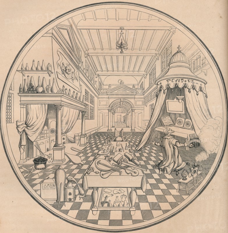 The Alchemist, 16th century, (1849). Creator: Bisson & Cottard.