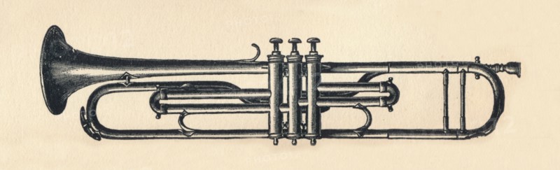 'Chromatic Trumpet', 1895. Creator: Unknown.
