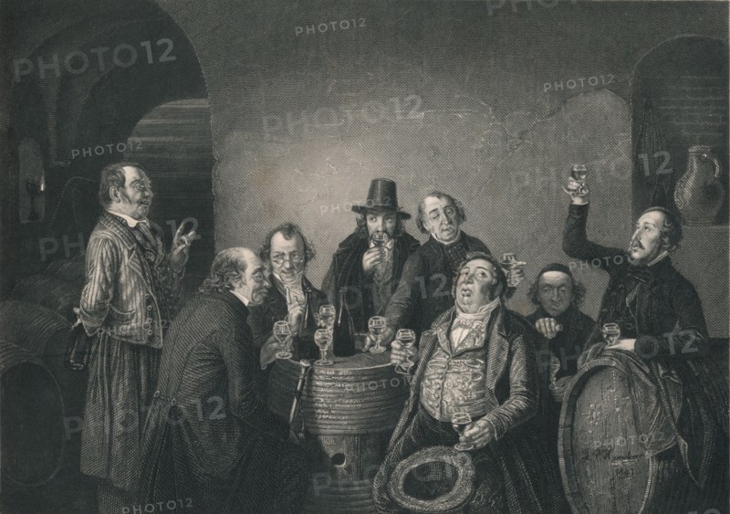 'The Wine Commission', mid 19th century. Creator: AH Payne.