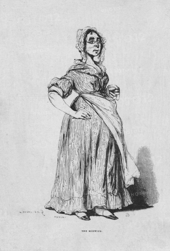 'The Midwife', early 19th century. Creator: Unknown.