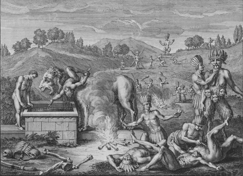 'Idoles de Tabasco', 1723.  Creator: Bernard Picart.