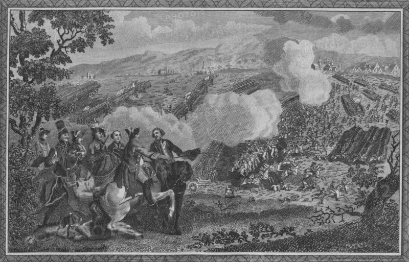 'The Battle of Minden, or Thornhausen, in Westphalia...1759', (1785).  Creator: John Goldar.