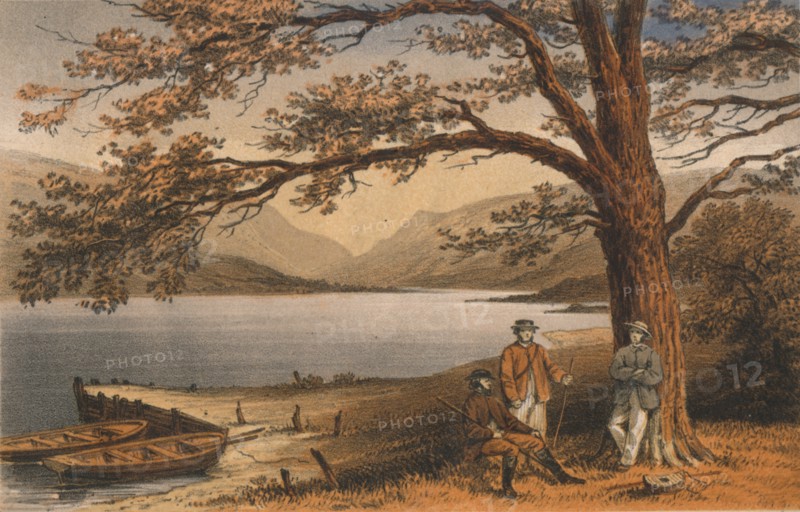 'The Lake of the Pleasant Retreat. Llyn Mwyngyl, from Tal-y-Llyn', 19th century. Creator: Hanhart.