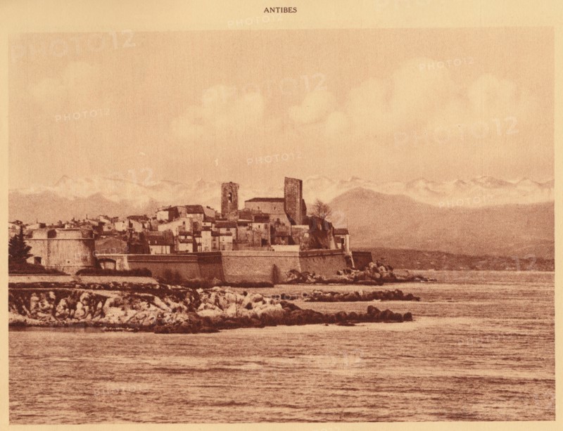 'The Alps Ridge and Antibes', 1930. Creator: Unknown.