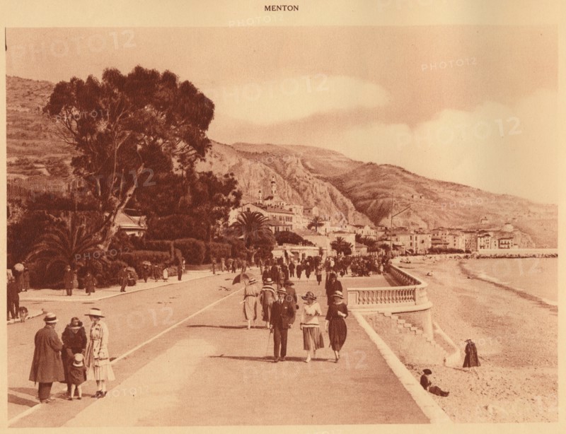 'Promenade du Midi, Menton', 1930. Creator: Unknown.