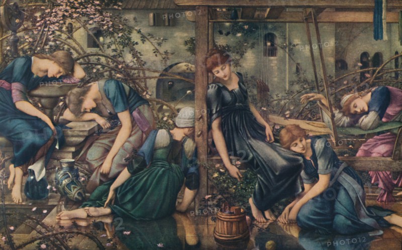 'The Briar Rose; The Garden Court', c1890, (1922). Creator: Sir Edward Coley Burne-Jones.