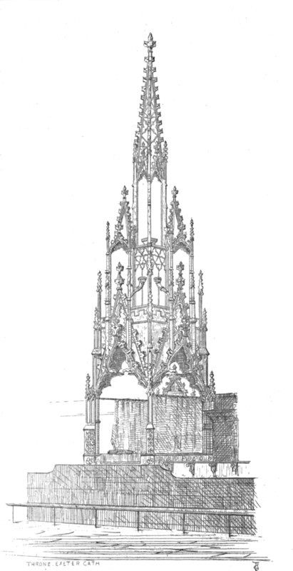 'Throne - Exeter Cathedral', 1847. Creator: George Truefitt.