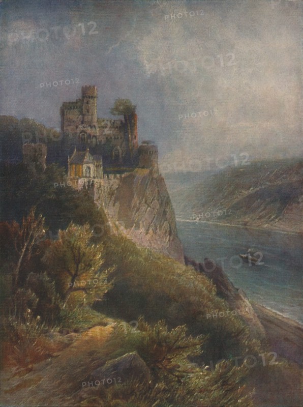 'Burg Rheinstein', (Rheinstein Castle), 1923. Creator: Nikolai of Astudin.