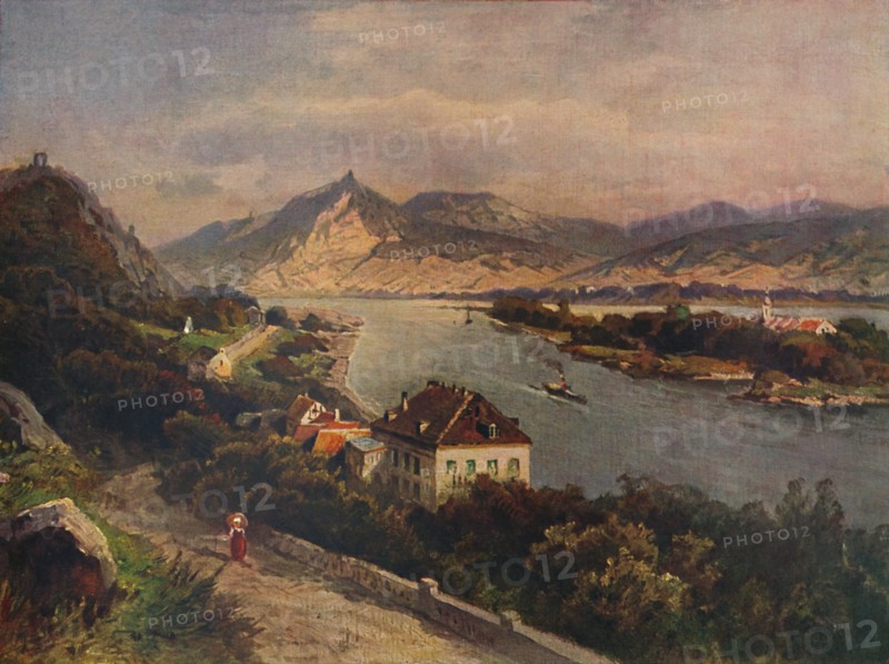 'Rolandseck - Insel Nonnenwerth und Siebenebirge', 1923. Creator: Nikolai of Astudin.