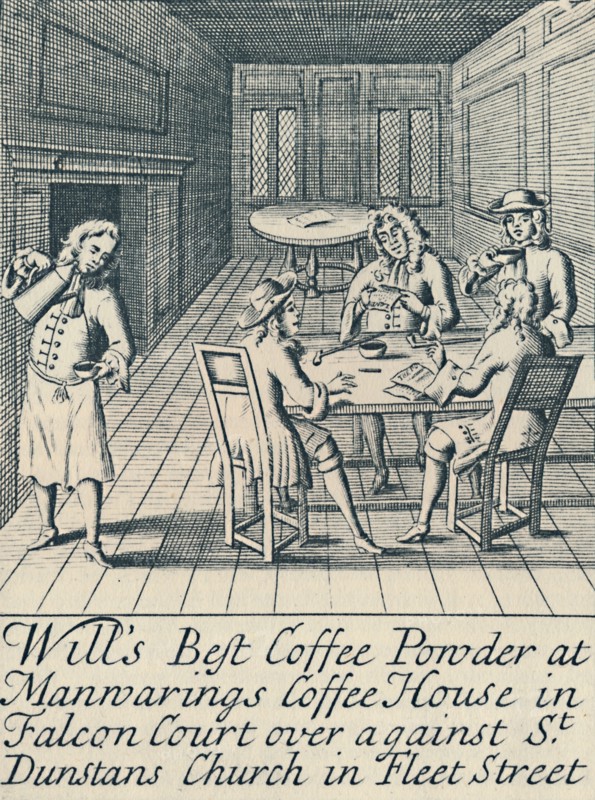 'An Advertisement For Will's Coffee House c.1700', (1944). Creator: Unknown.