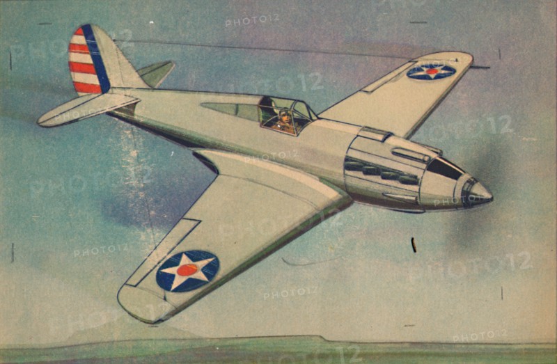 'Curtis X.P.40 Fighter Monoplane', c1944. Creator: Unknown.