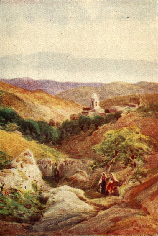 'A Bit of Bethany - Luke xxiv. 50', c1924. Creators: James Clark, Henry A Harper.