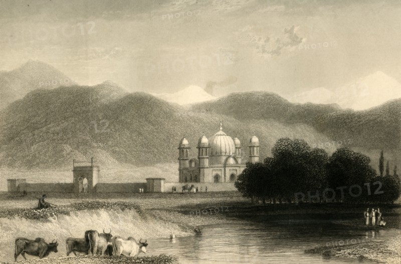 'At Nujibabad, Rohilcund', 1835. Creator: William Daniell.