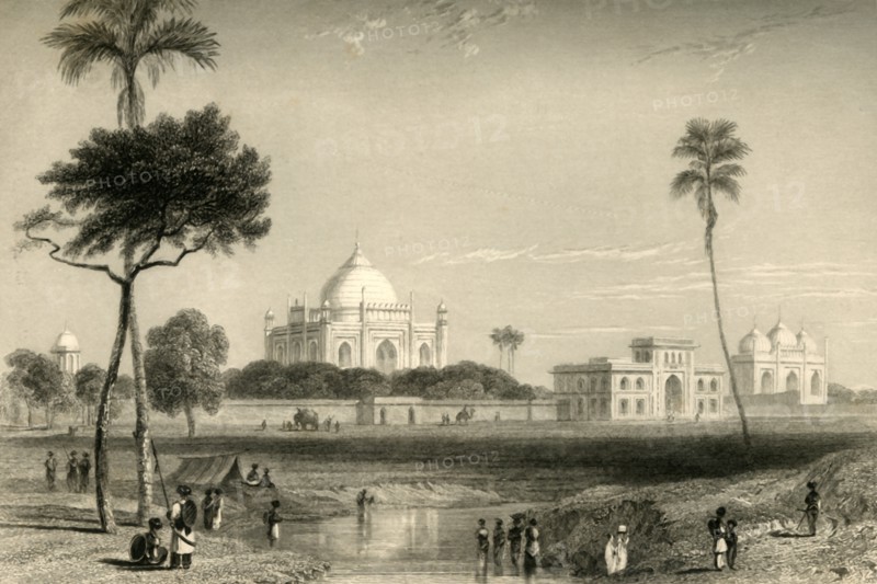 'Mausoleum of Sufter Jung, Delhi', 1835. Creator: William Daniell.