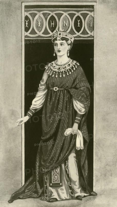 'An Empress of the Eastern or Western Empire - Fifth Century, B.C.', 1924. Creator: Herbert Norris.