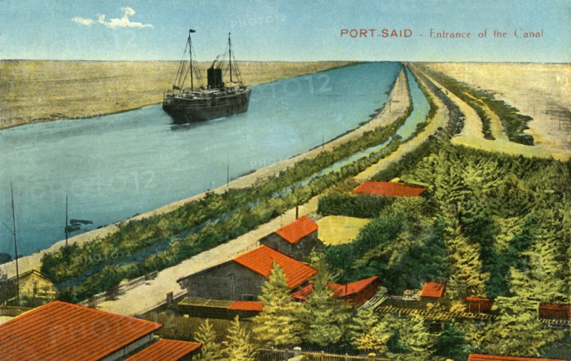 'Port-Said - Entrance of the Canal', c1918-c1939. Creator: Unknown.