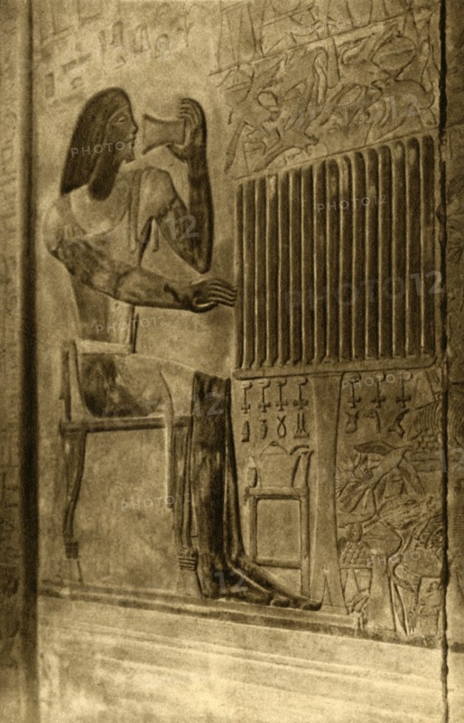 'Saqqara - Tomb of Ptahotep - Mural Decoration', c1918-c1939. Creator: Unknown.