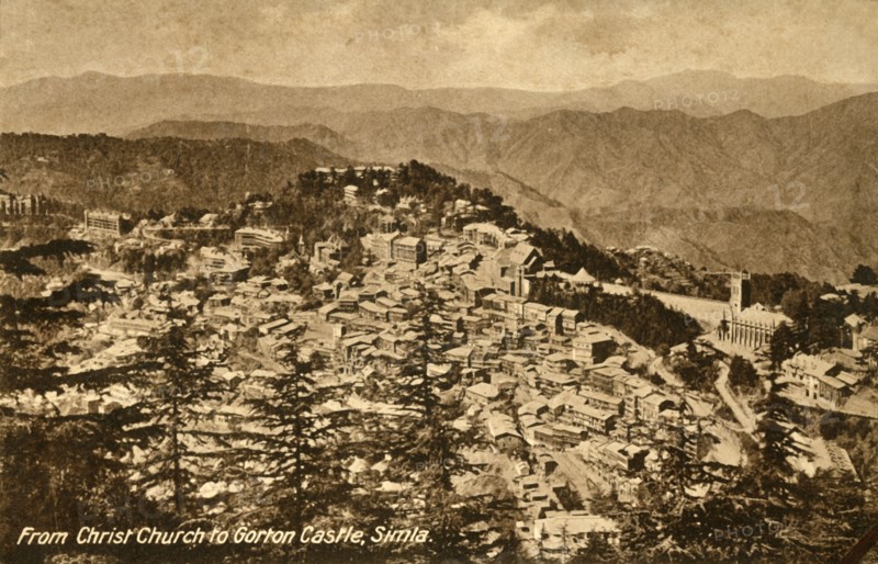 'From Christ Church to Gorton Castle, Simla', c1918-c1939. Creator: Unknown.