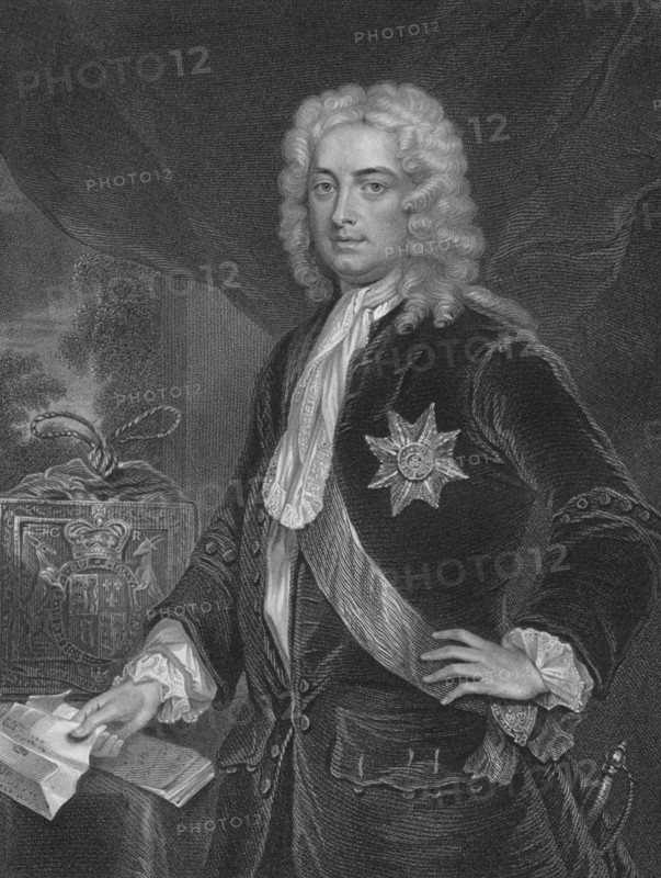 '"Robert Walpole, Earl of Orford." From the original of Jarvis, in the collection of Thomas Walpole, Creator: H Robinson.