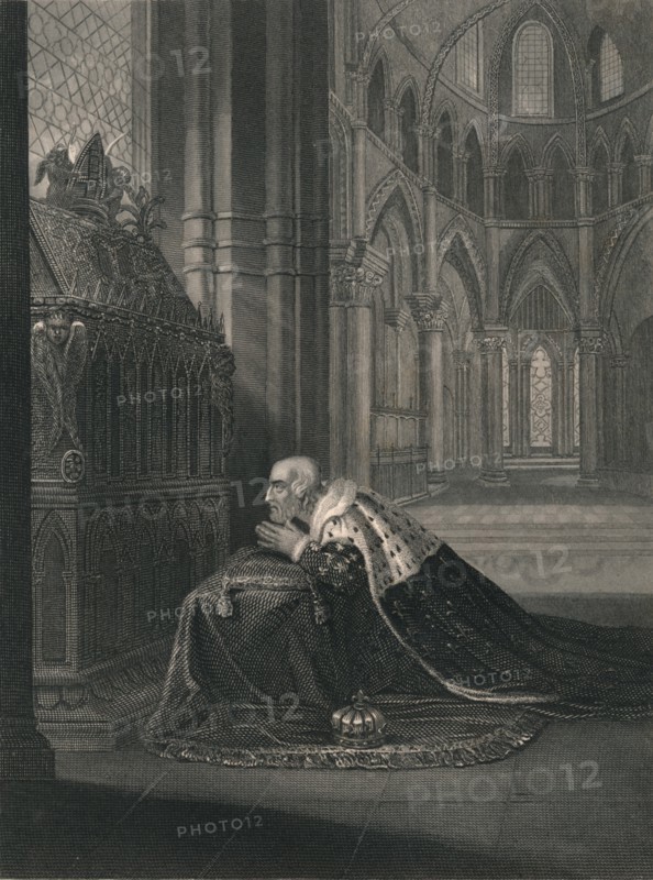 'Lewis VII., King of France, Before Becket's Tomb', (mid 19th century).  Creator: J Rogers.