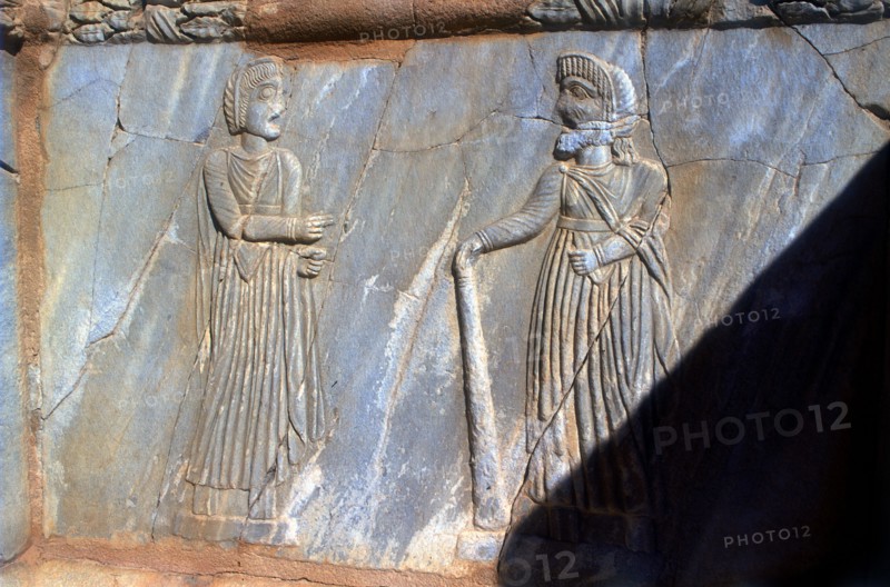 Roman carving at Sabratha, Libya, c161-c192 AD.