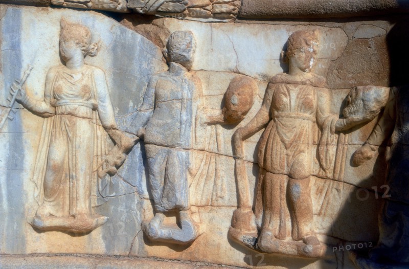 Three Muses, Sabratha, Libya, c161-c192 AD.
