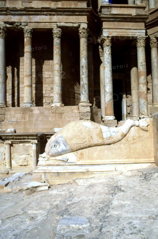 Roman theatre, Sabratha, Libya, c161-c192 AD.
